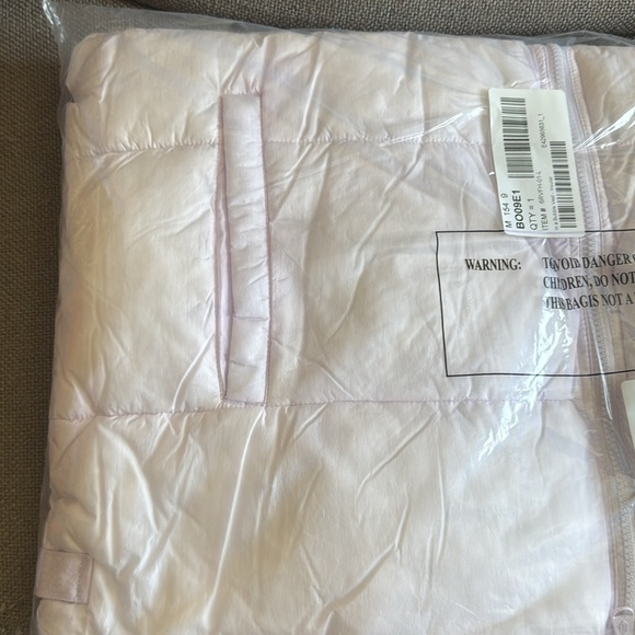 NWT $148 Free People In a Bubble Oversized Puffer Vest Rose Quartz Pink LARGE - Picture 11 of 12